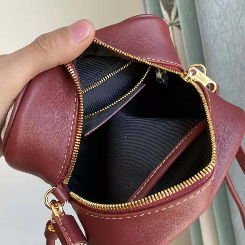 Burberry Women Horseferry Print Canvas Half Cube Crossbody Bag - image 10
