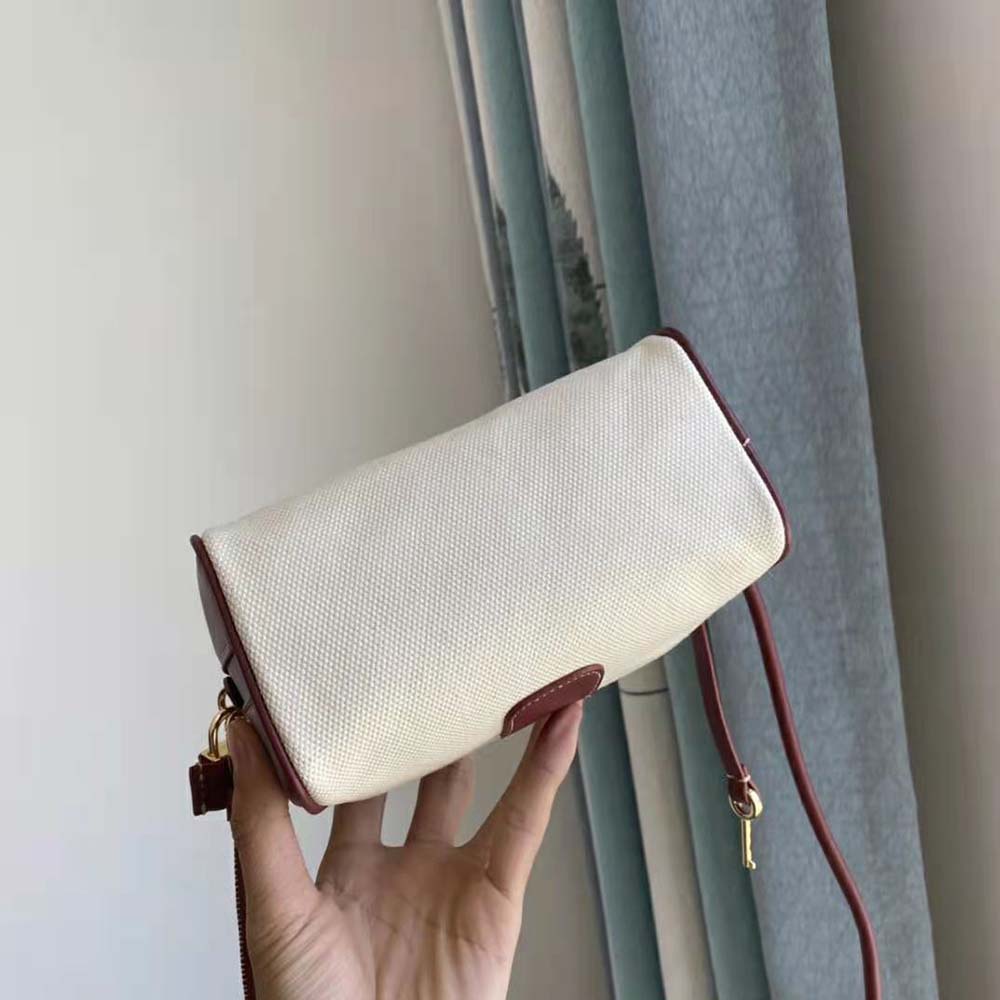 Burberry Women Horseferry Print Canvas Half Cube Crossbody Bag - image 5