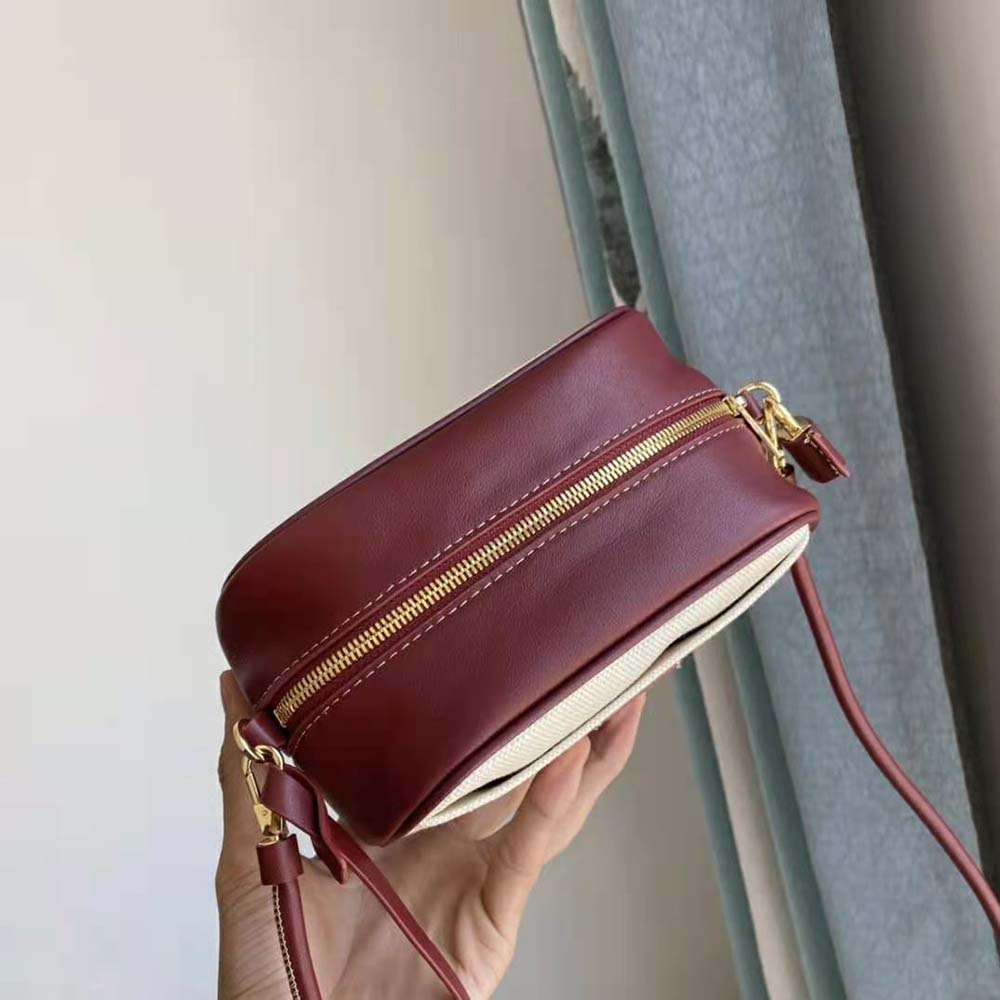 Burberry Women Horseferry Print Canvas Half Cube Crossbody Bag - image 9