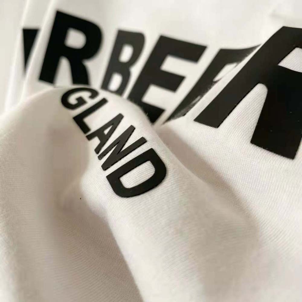 Burberry Women Logo Print Cotton T-shirt-White - image 6