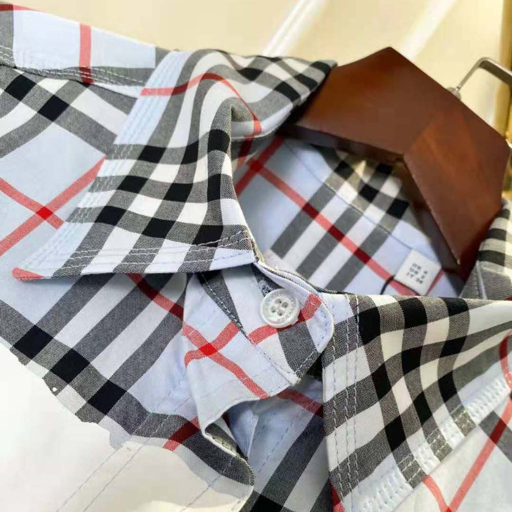 Burberry Men Love Print Vintage Check Cotton Oversized Shirt – Online Exclusive - image 9
