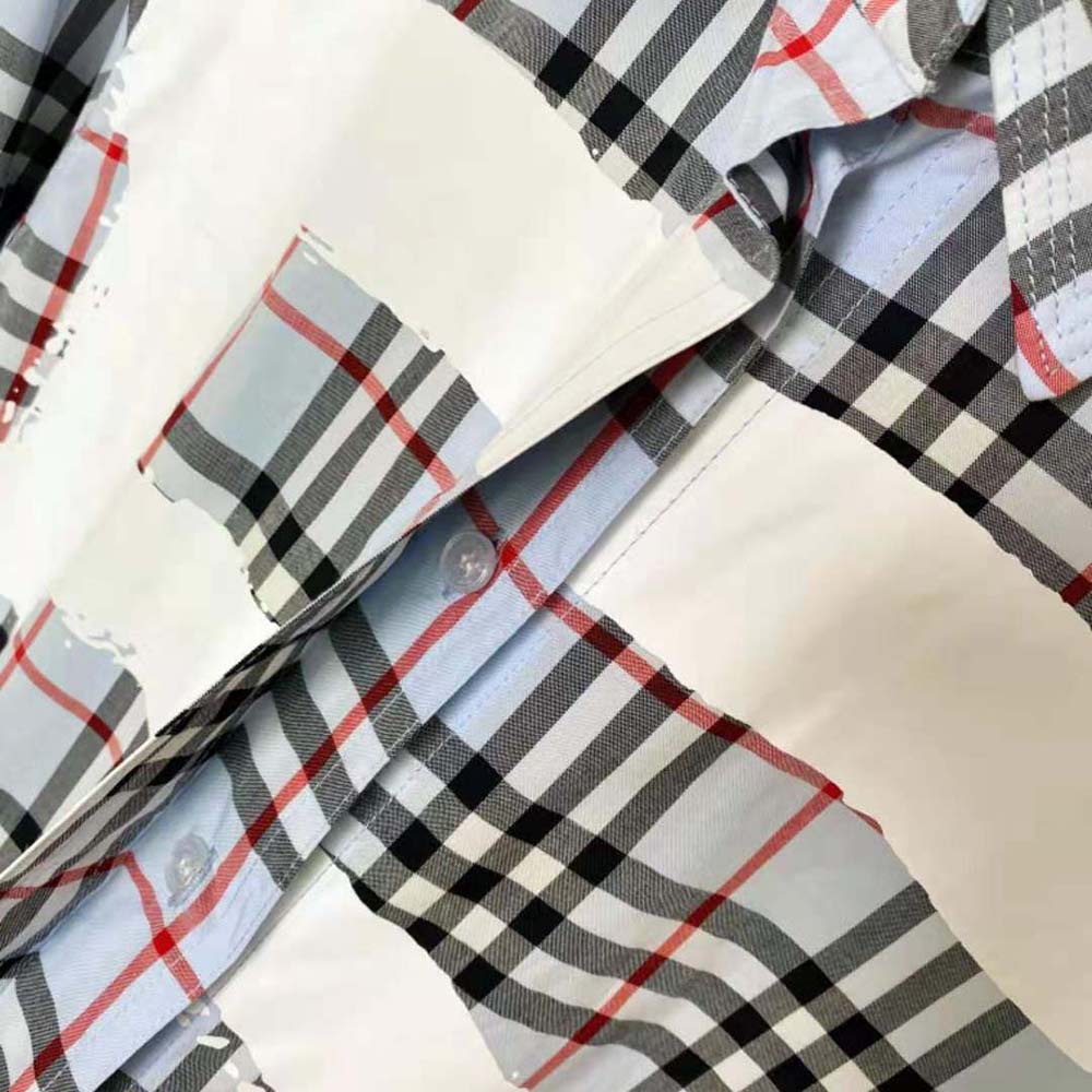 Burberry Men Love Print Vintage Check Cotton Oversized Shirt – Online Exclusive - image 8