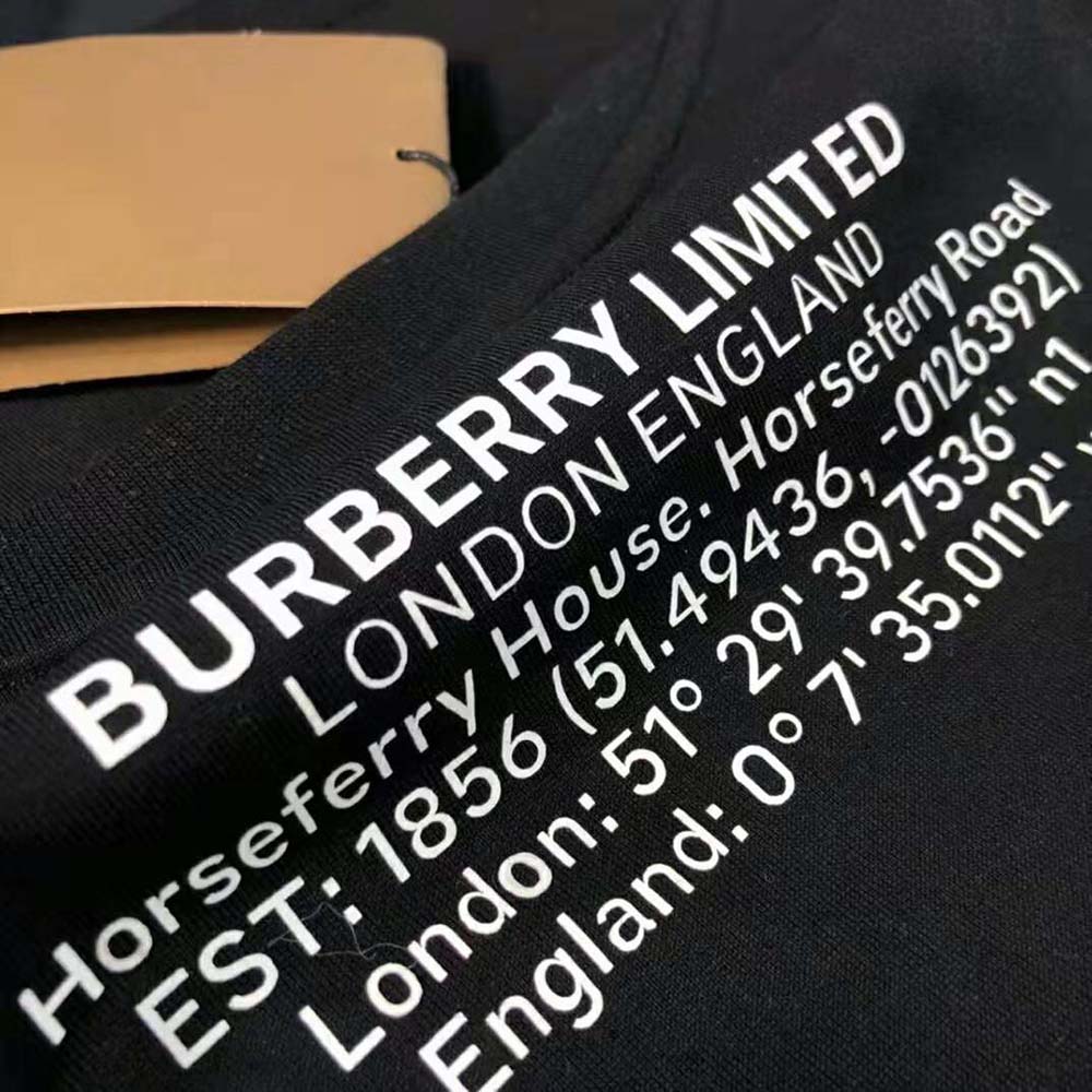 Burberry Men Shark Graphic Cotton Oversized T-shirt-Black - image 10