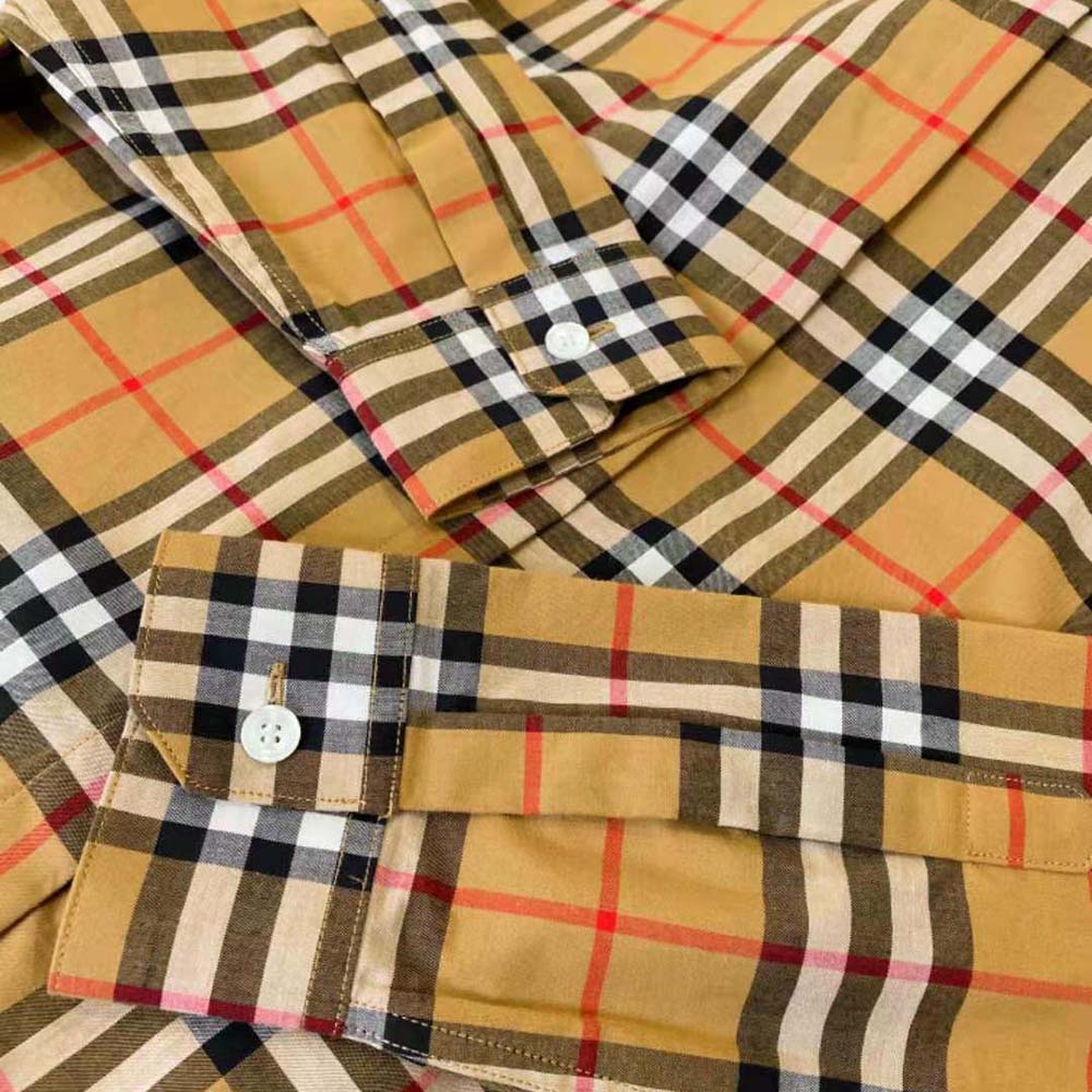 Burberry Women Vintage Check Cotton Oversized Shirt - image 8