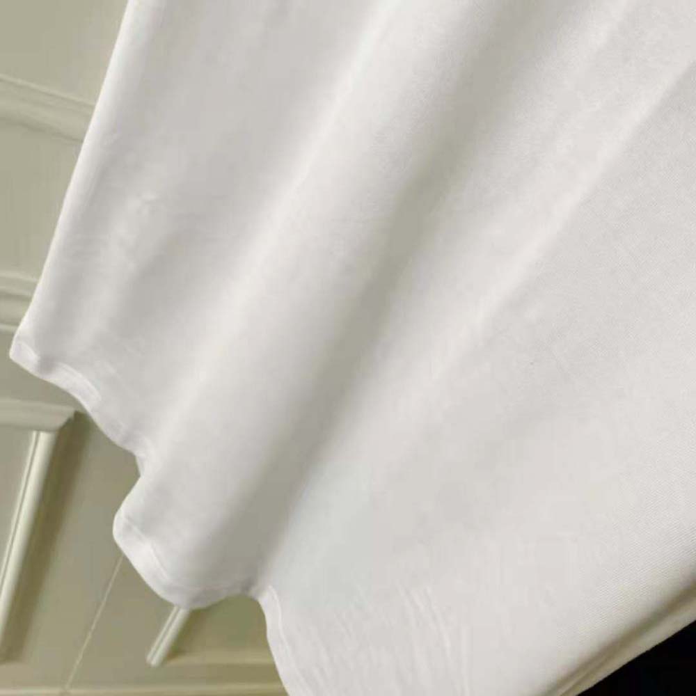 Burberry Women Vintage Check Sleeve Cotton T-shirt-White - image 6