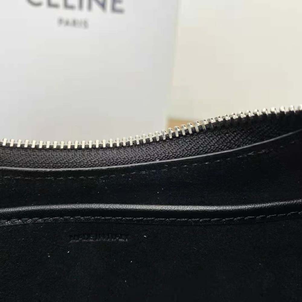 Celine Women Ava Bag in Smooth Calfskin with Celine Print-Black - image 8