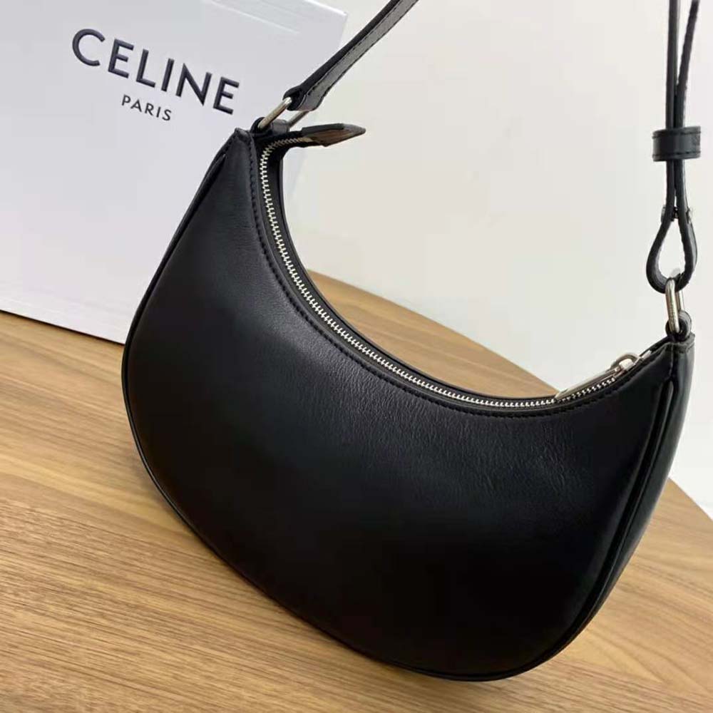 Celine Women Ava Bag in Smooth Calfskin with Celine Print-Black - image 4