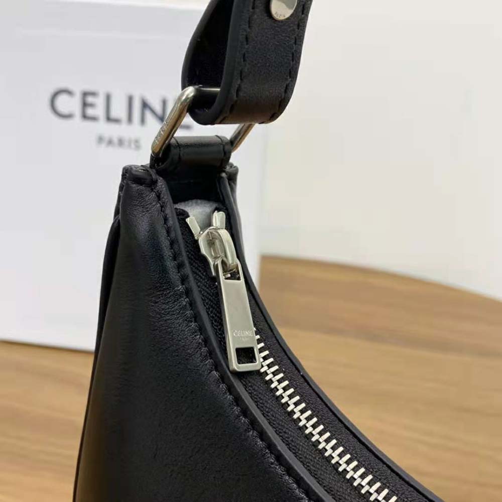 Celine Women Ava Bag in Smooth Calfskin with Celine Print-Black - image 10