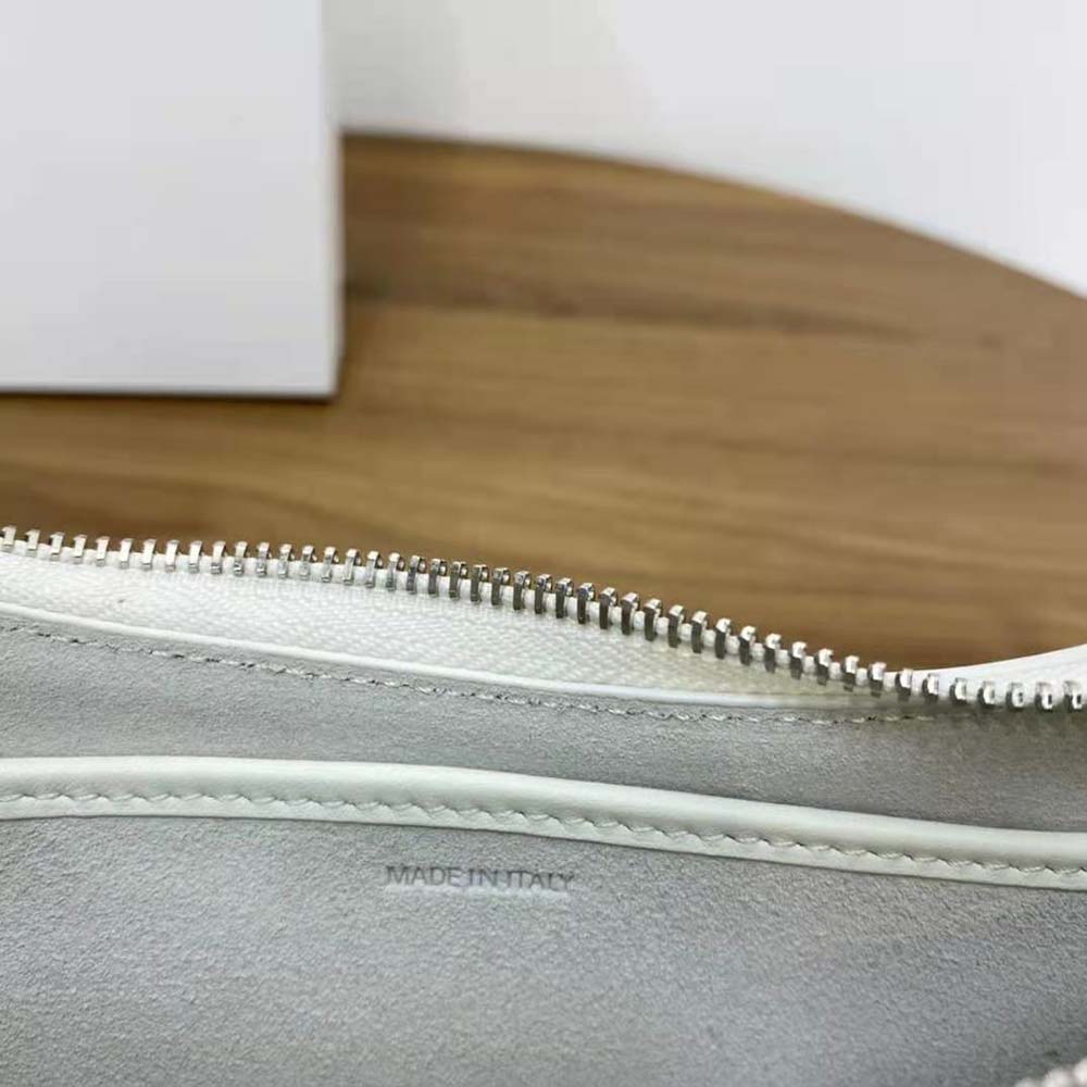 Celine Women Ava Bag in Smooth Calfskin with Celine Print-White - image 10