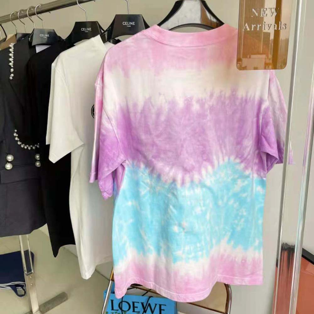 Side angle showing fit of Celine Men Celine Loose T-shirt in Cotton