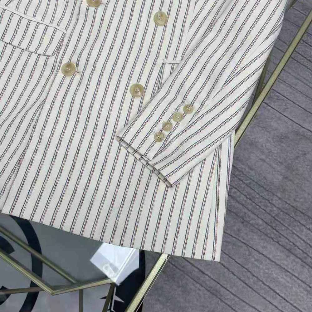 Celine Women Classic Jacket in Striped Wool - image 4