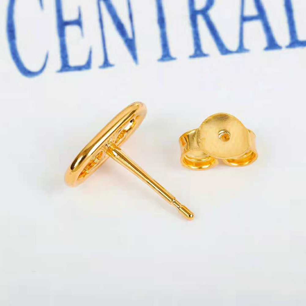 Celine Women Maillon Triomphe Studs in Brass with Gold Finish - image 6