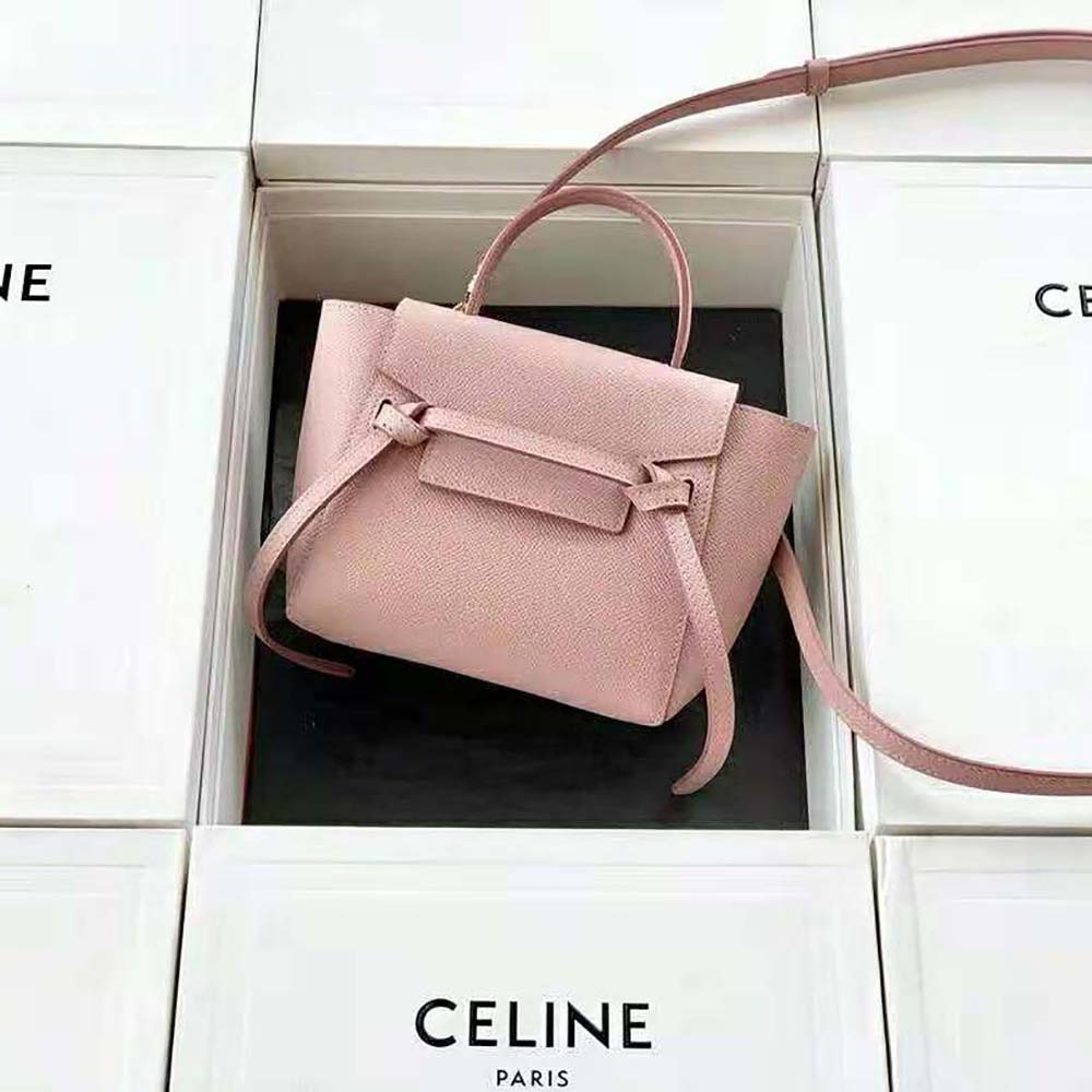 Close-up of gold-tone hardware and zipper on Celine Women Pico Belt Bag