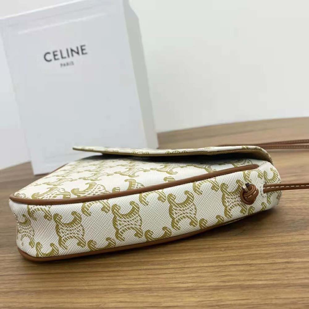Celine Women Triangle Bag in Triomphe Canvas with Celine Print - image 5