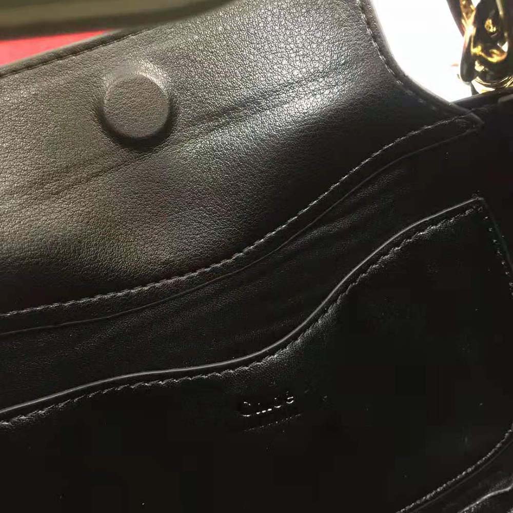 Chloe Women Kiss Small Purse in Small Grain Calfskin-Black - image 10