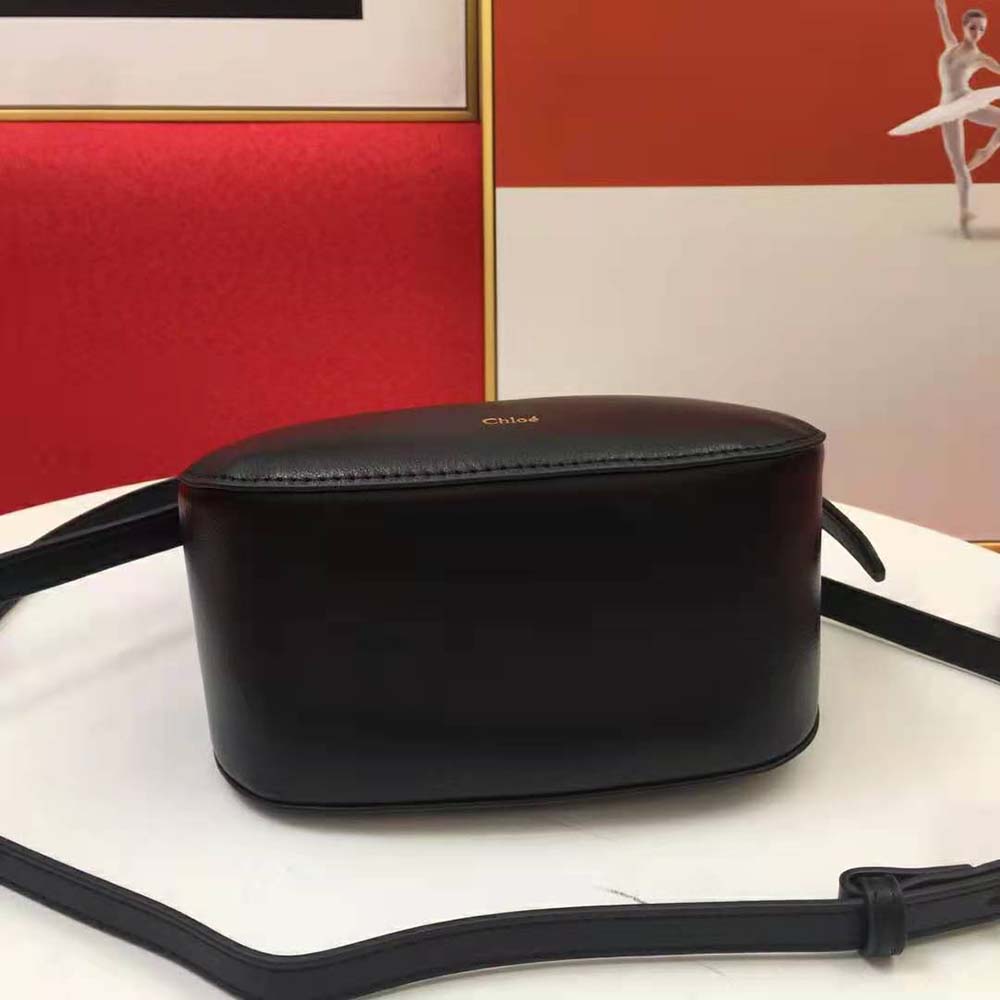 Chloe Women Kiss Small Purse in Small Grain Calfskin-Black - image 6