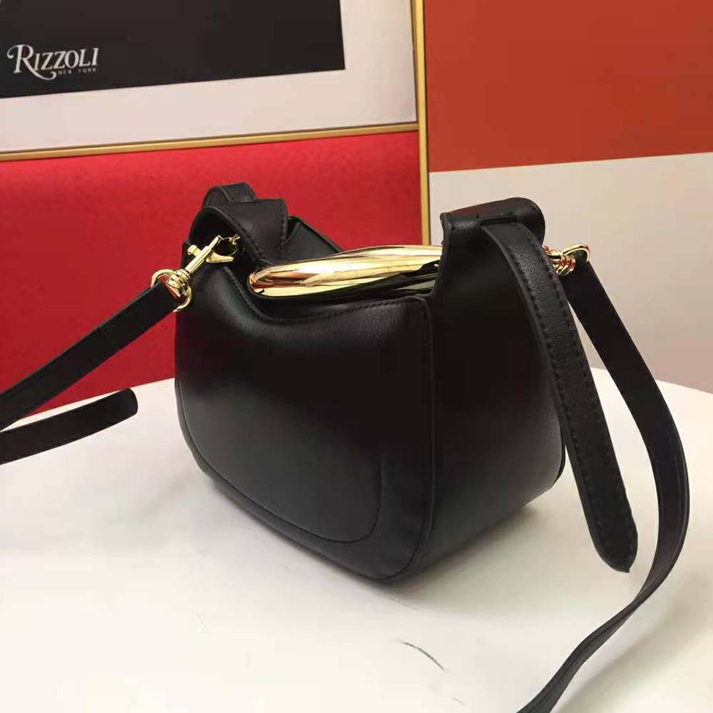 Chloe Women Kiss Small Purse in Small Grain Calfskin-Black - image 4