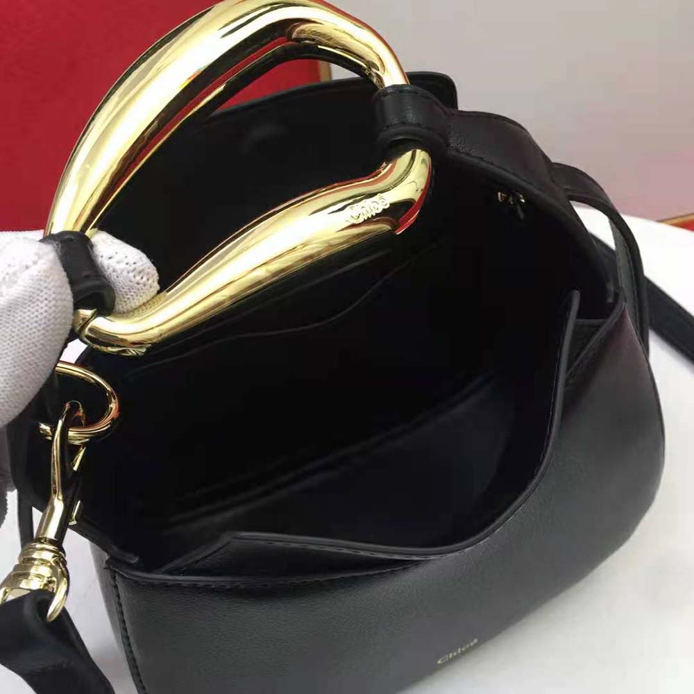 Chloe Women Kiss Small Purse in Small Grain Calfskin-Black - image 7