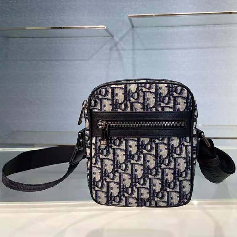 Dior Men Messenger Pouch Beige and Black Dior Oblique Jacquard - image 10