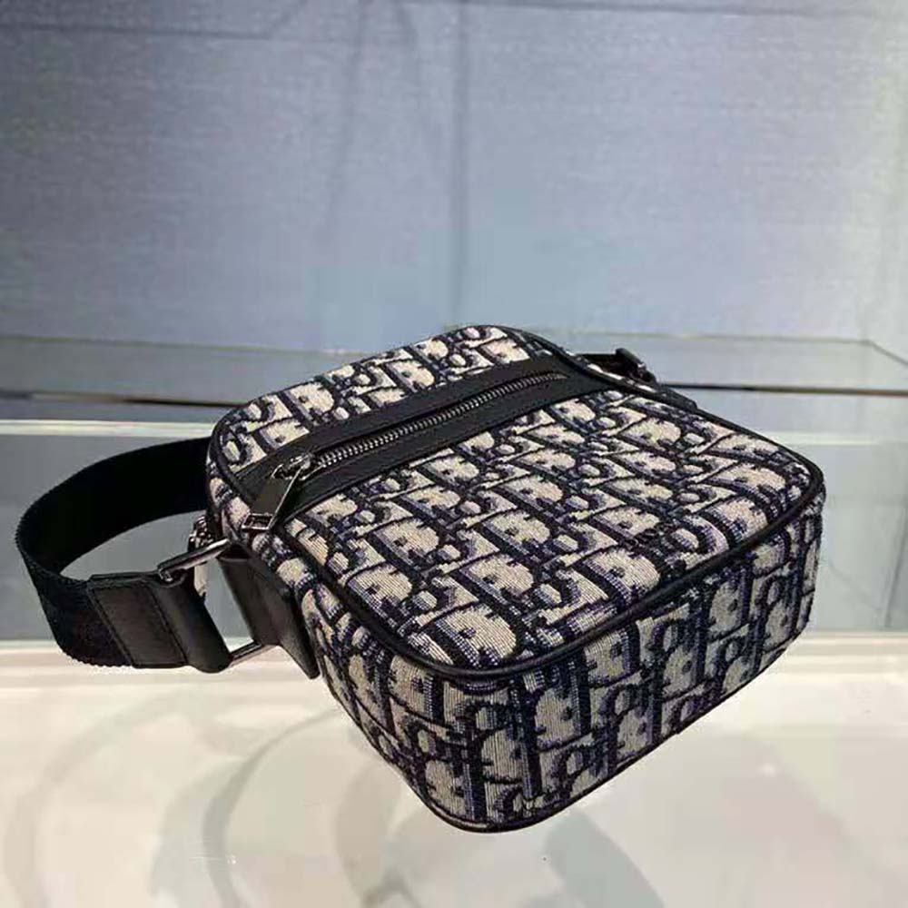 Dior Men Messenger Pouch Beige and Black Dior Oblique Jacquard - image 7