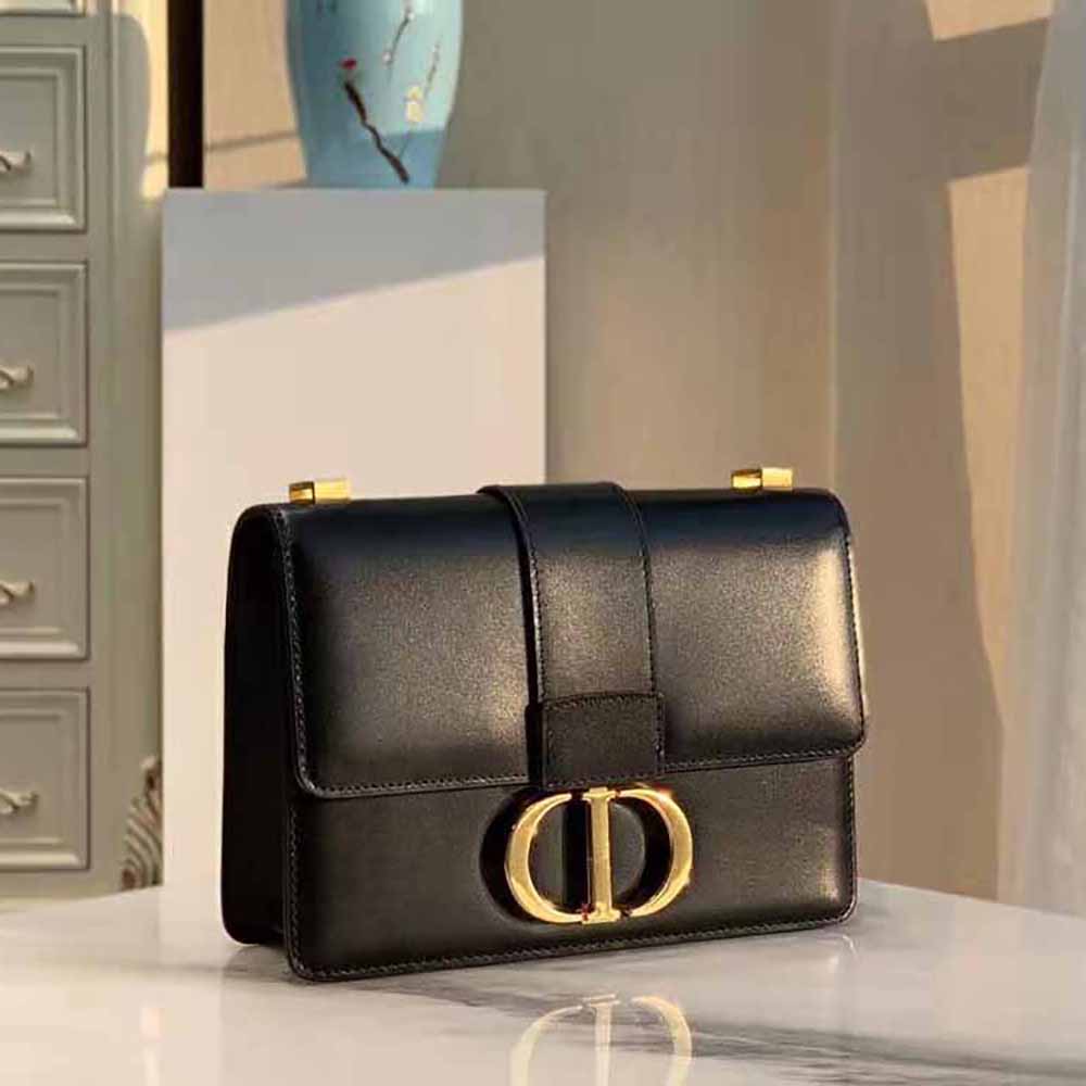 Dior Women 30 Montaigne Bag Des Vents Box Calfskin-Black - image 4