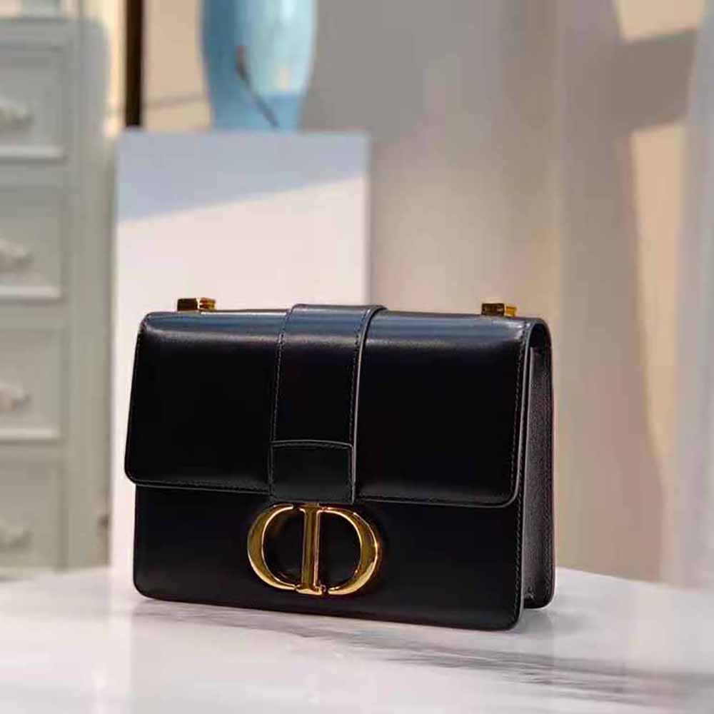 Dior Women 30 Montaigne Bag Des Vents Box Calfskin-Black - image 5