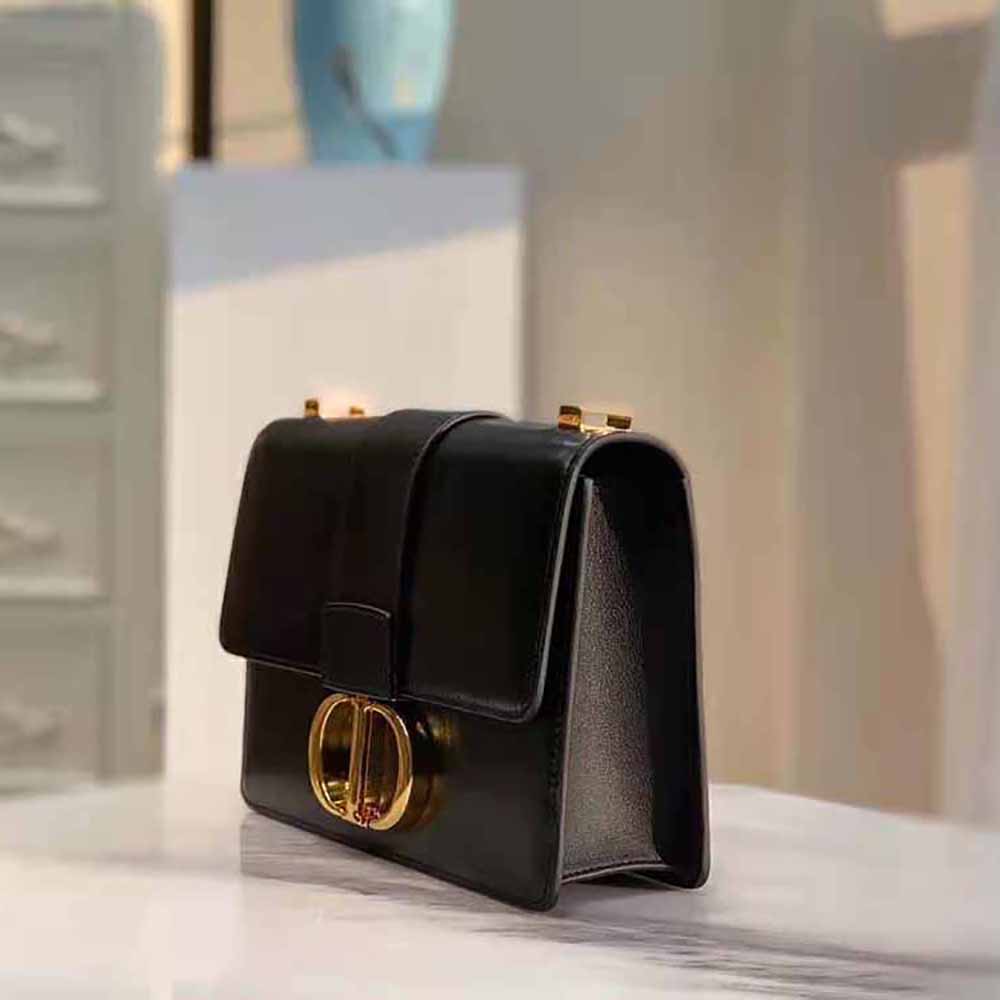 Dior Women 30 Montaigne Bag Des Vents Box Calfskin-Black - image 6