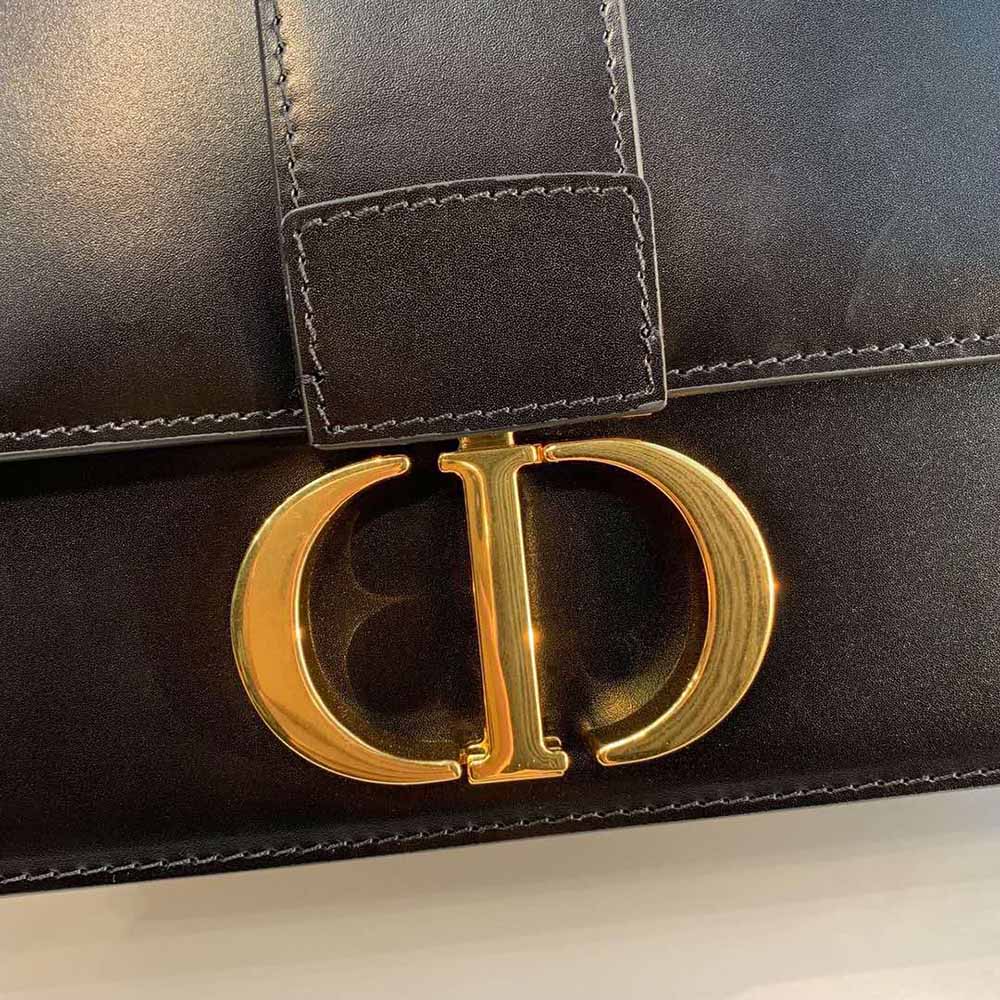 Dior Women 30 Montaigne Bag Des Vents Box Calfskin-Black - image 8