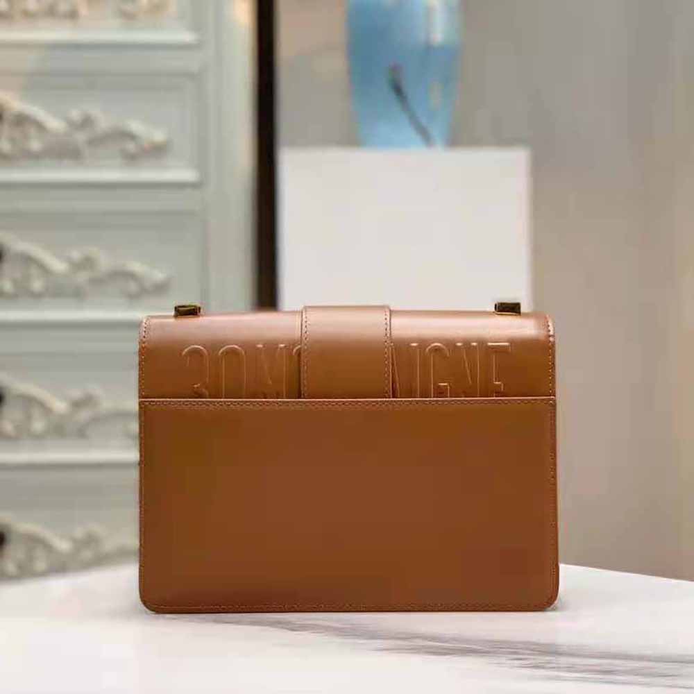 Dior Women 30 Montaigne Bag Des Vents Box Calfskin-Brown - image 4