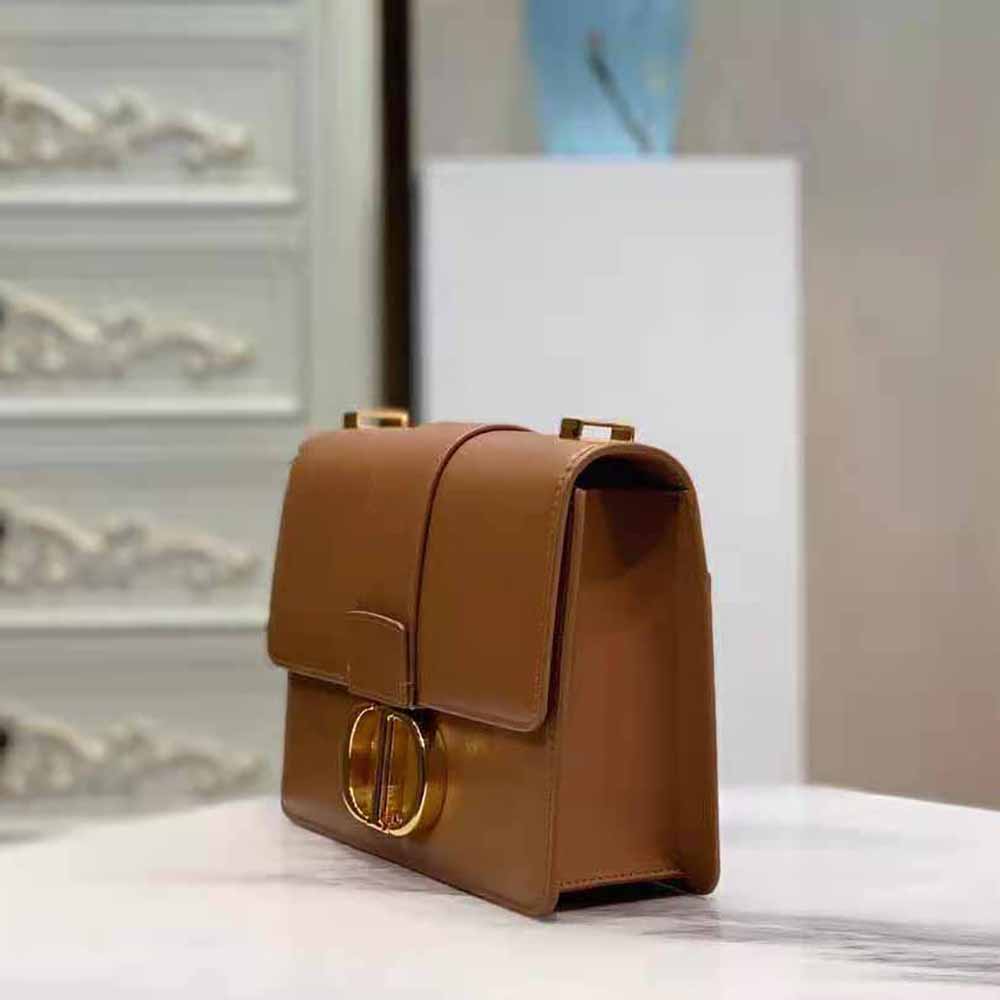 Dior Women 30 Montaigne Bag Des Vents Box Calfskin-Brown - image 5