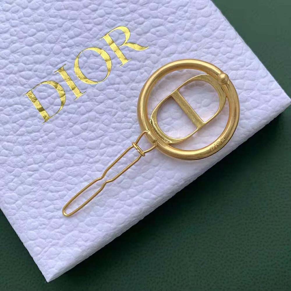 Dior Women 30 Montaigne Barrette Gold-Finish Metal - image 7