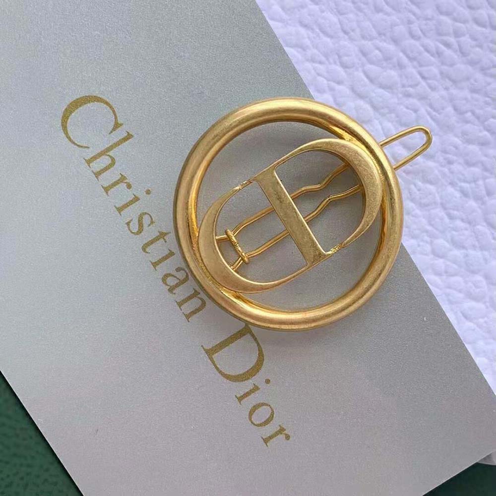 Dior Women 30 Montaigne Barrette Gold-Finish Metal - image 6