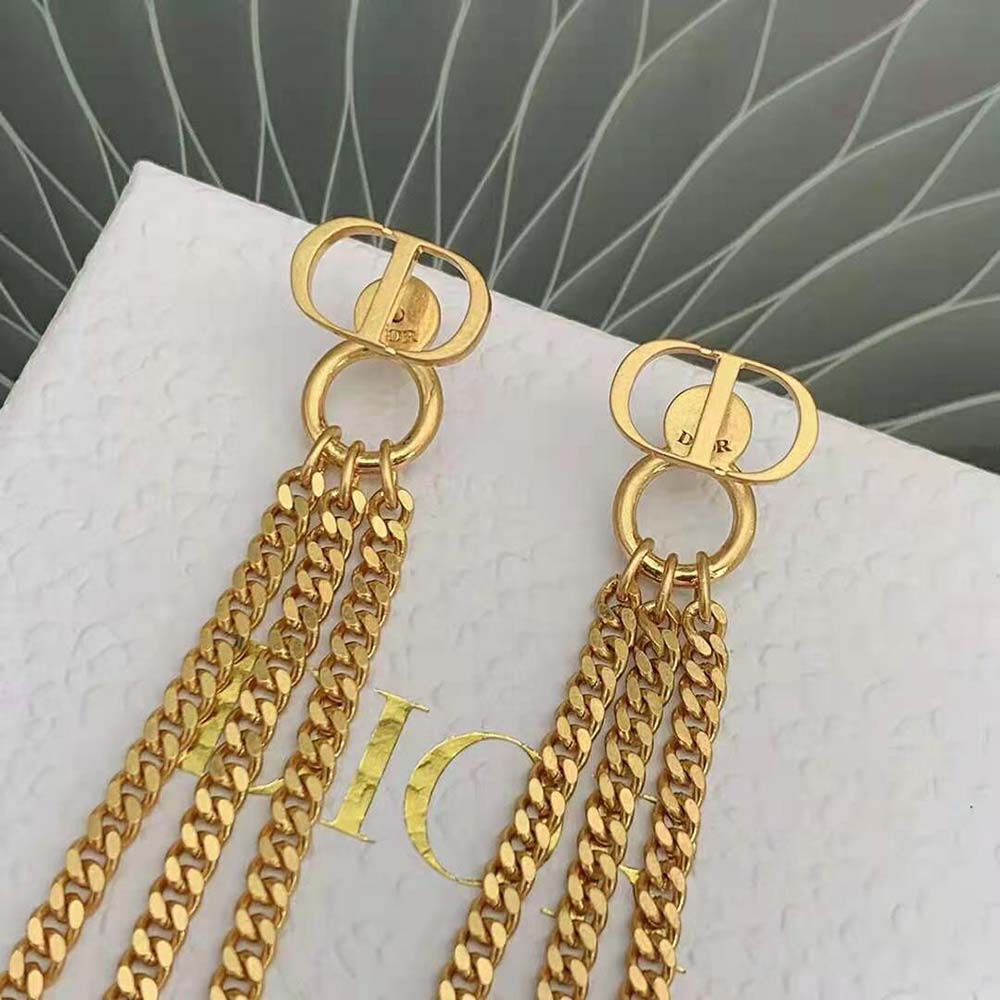 Dior Women 30 Montaigne Earrings Gold-Finish Metal - image 4