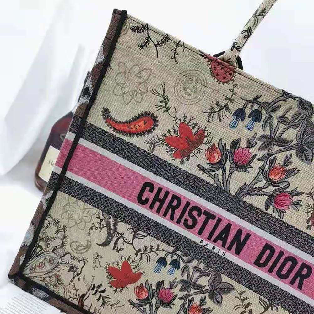 Dior Women Book Tote Multicolor Dior Flowers Embroidery - image 6