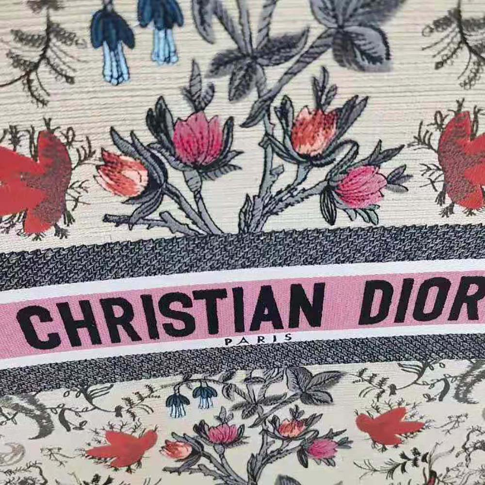 Dior Women Book Tote Multicolor Dior Flowers Embroidery - image 7