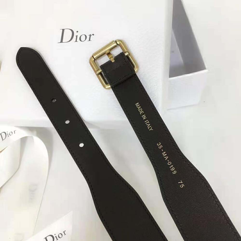 Dior Women Christian Dior Belt Blue and Cream Christian Dior Embroidered Canvas - image 6