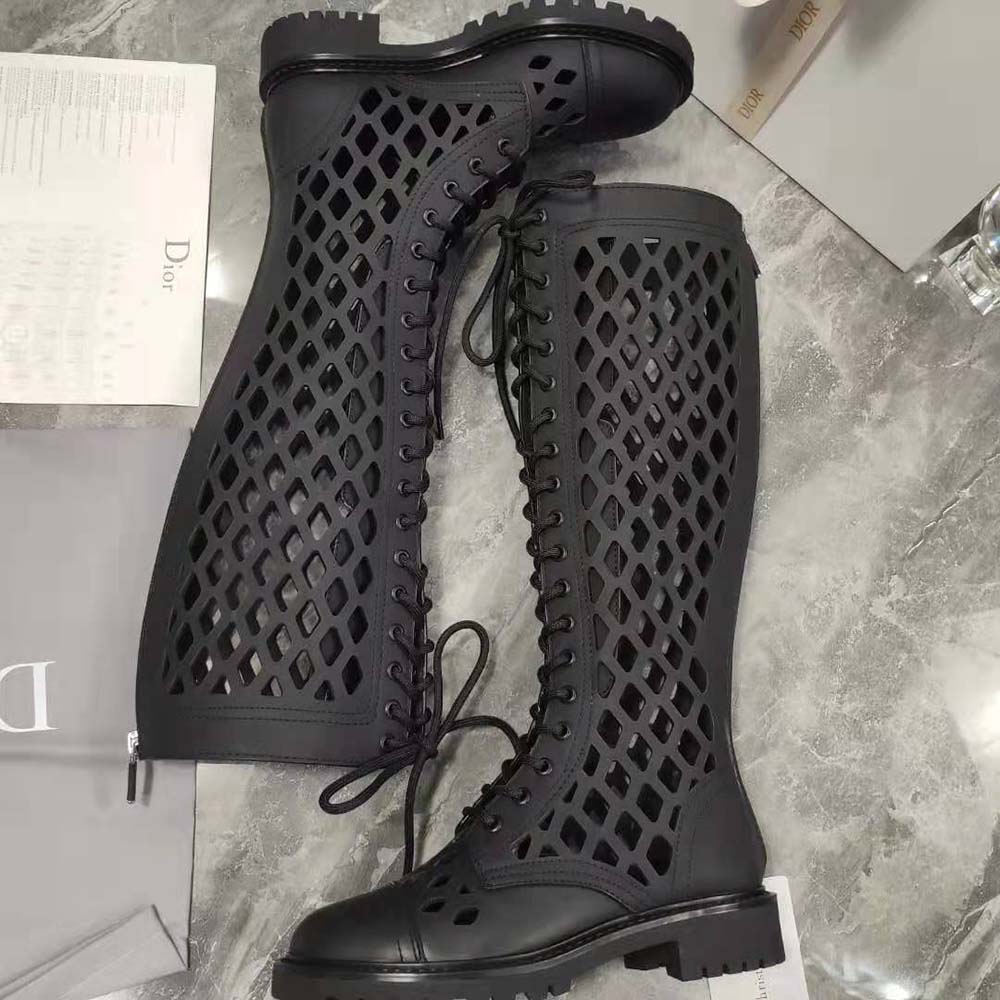 Dior Women D-Trap Boot Black Matte Calfskin - image 4