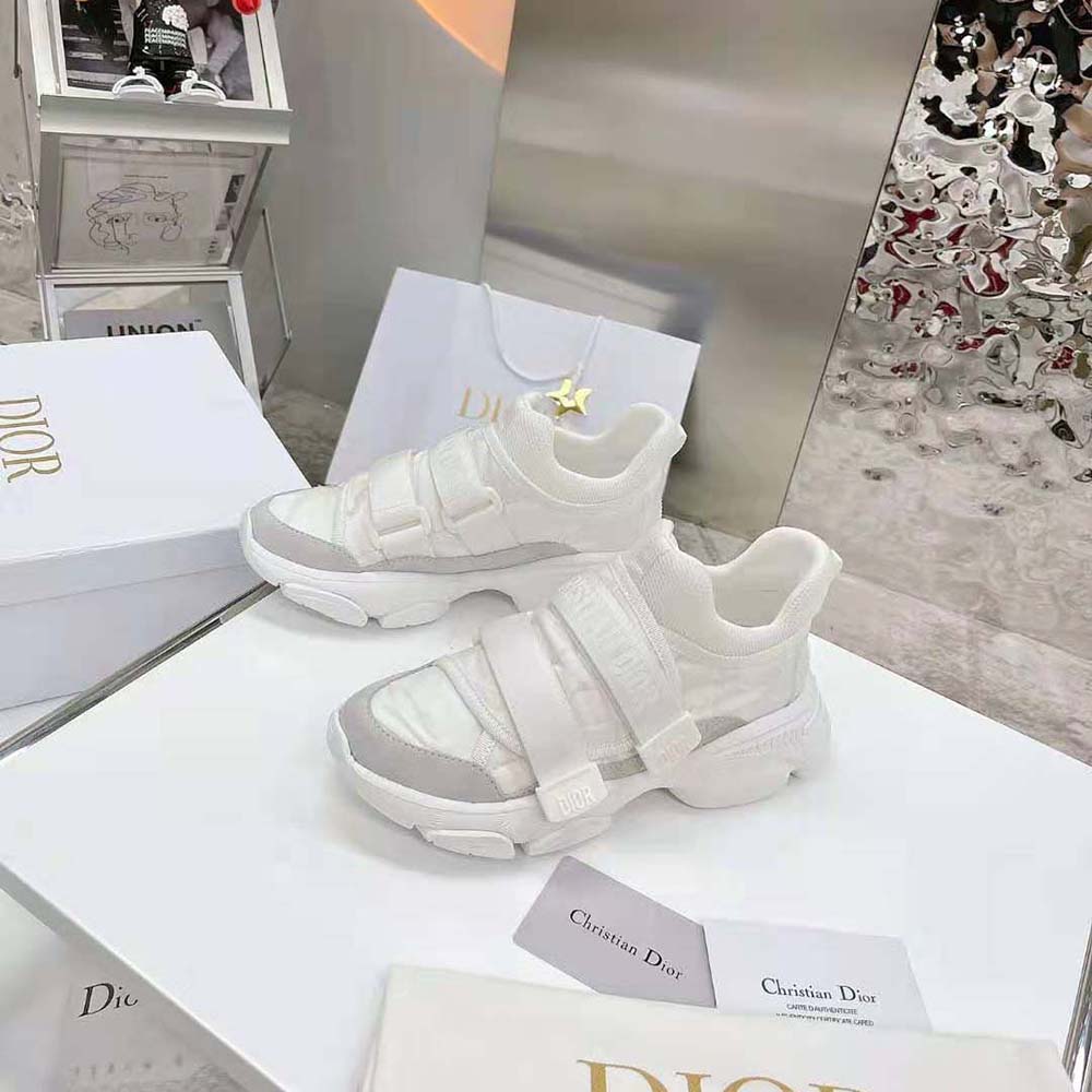 Dior Women D-Wander Sneaker White Camouflage Technical Fabric - image 4