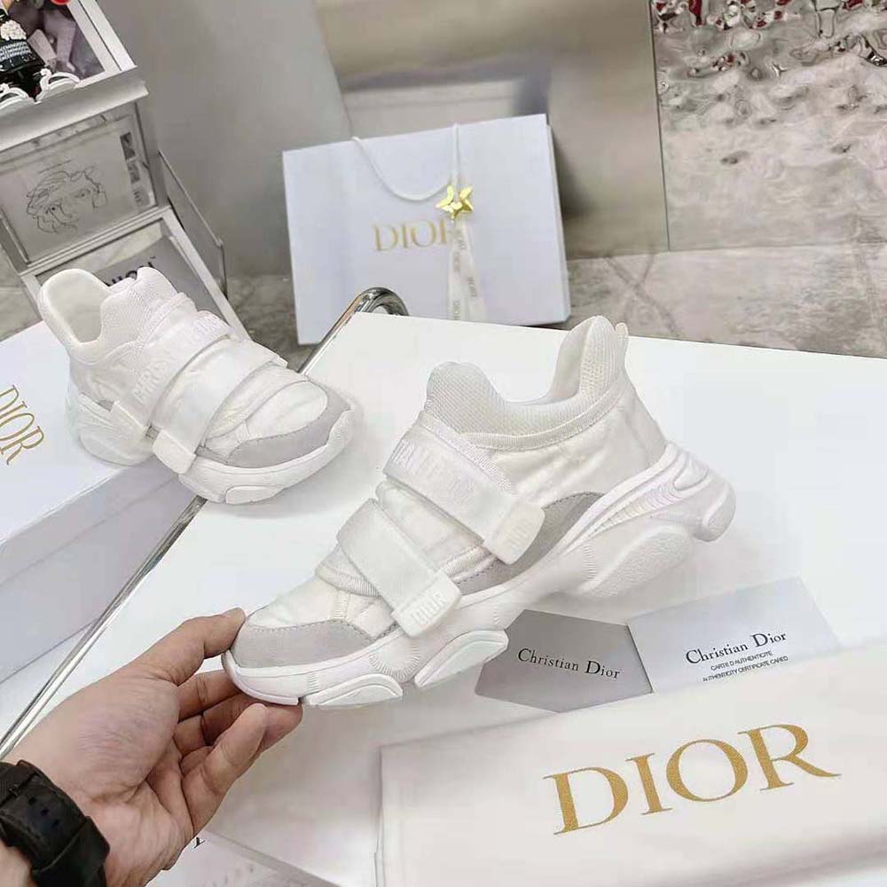 Dior Women D-Wander Sneaker White Camouflage Technical Fabric - image 5