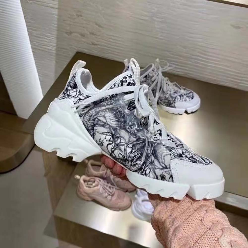 Dior Women D-connect Sneaker Zodiac Printed Technical Fabric - image 5