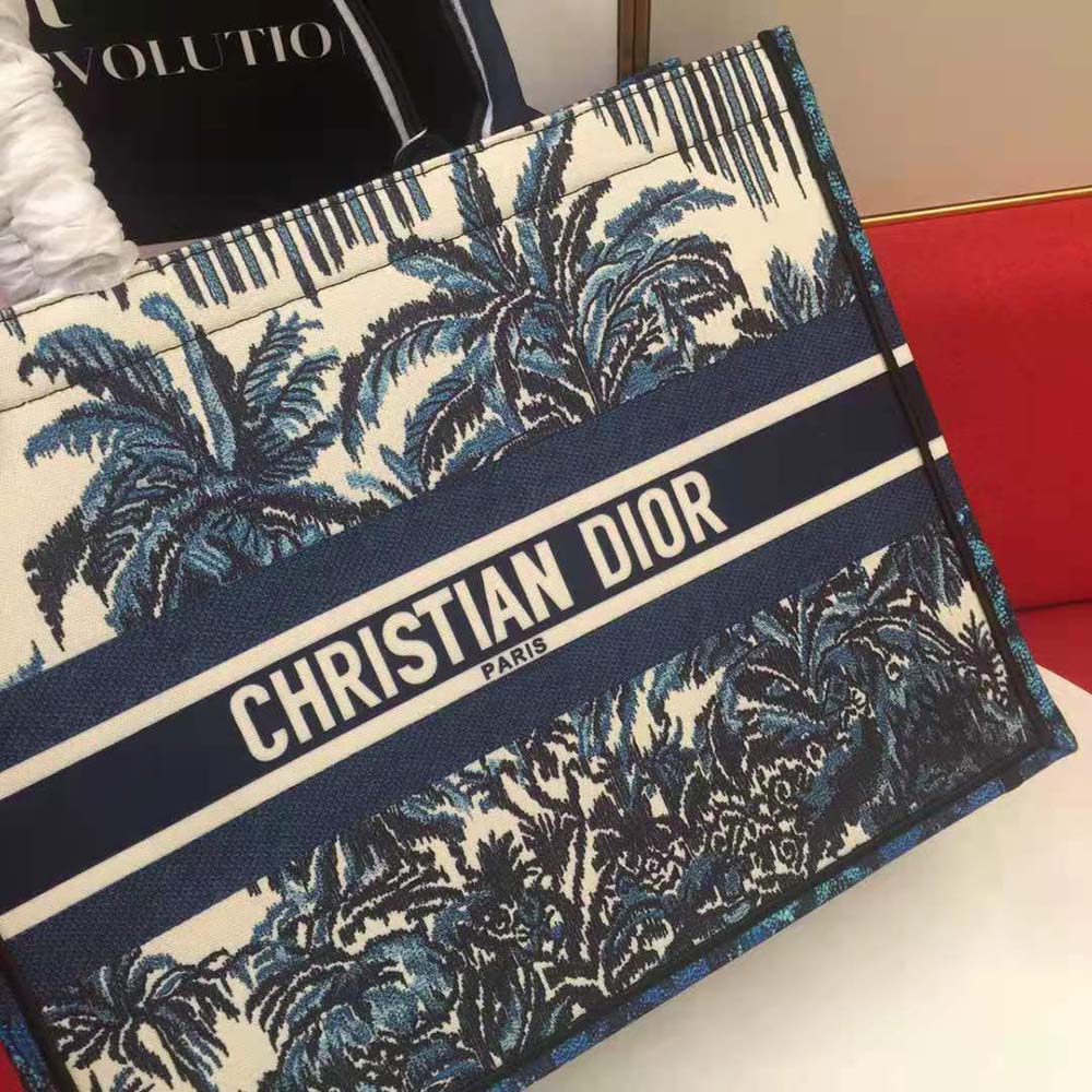 Dior Women Dior Book Tot Blue Dior Palms Embroidery - image 7