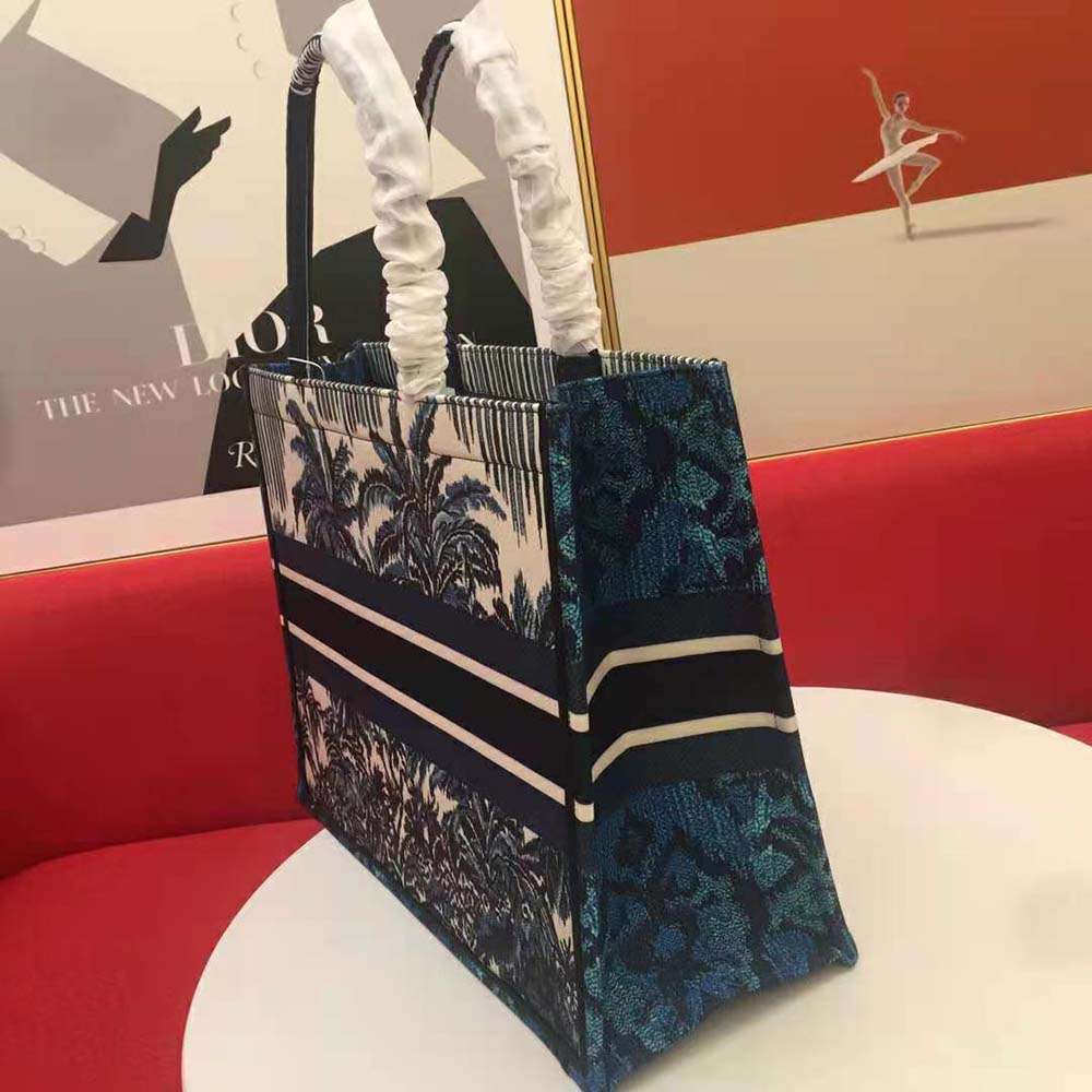 Dior Women Dior Book Tot Blue Dior Palms Embroidery - image 6