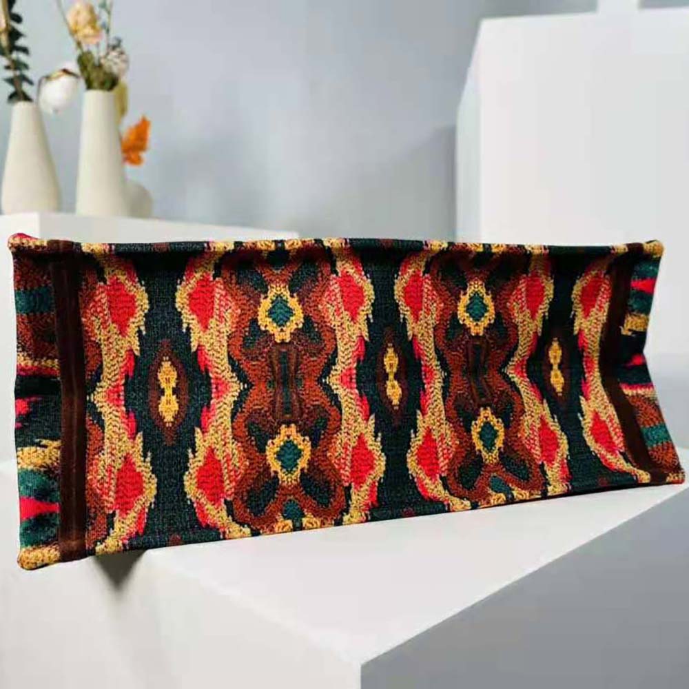 Dior Women Dior Book Tote Yellow Multicolor Dior Paisley Embroidery - image 6