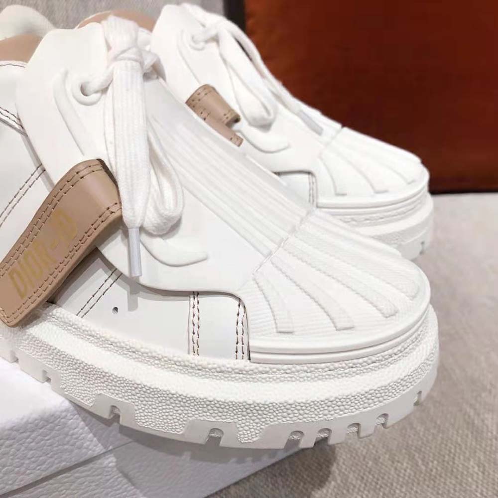 Dior Women Dior-id Sneaker White and Nude Calfskin and Rubber - image 10