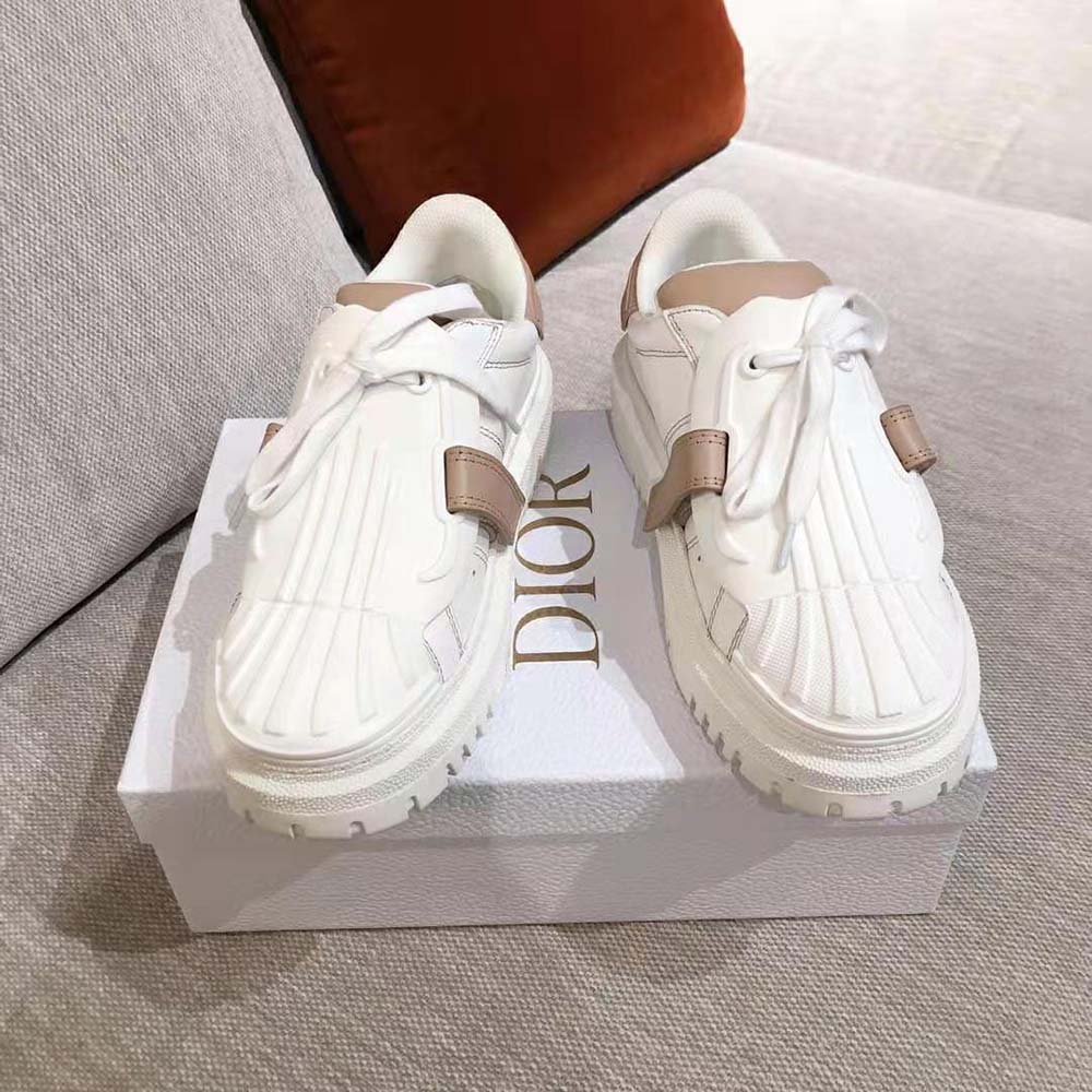 Dior Women Dior-id Sneaker White and Nude Calfskin and Rubber - image 5