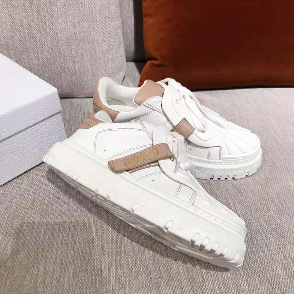 Dior Women Dior-id Sneaker White and Nude Calfskin and Rubber - image 4