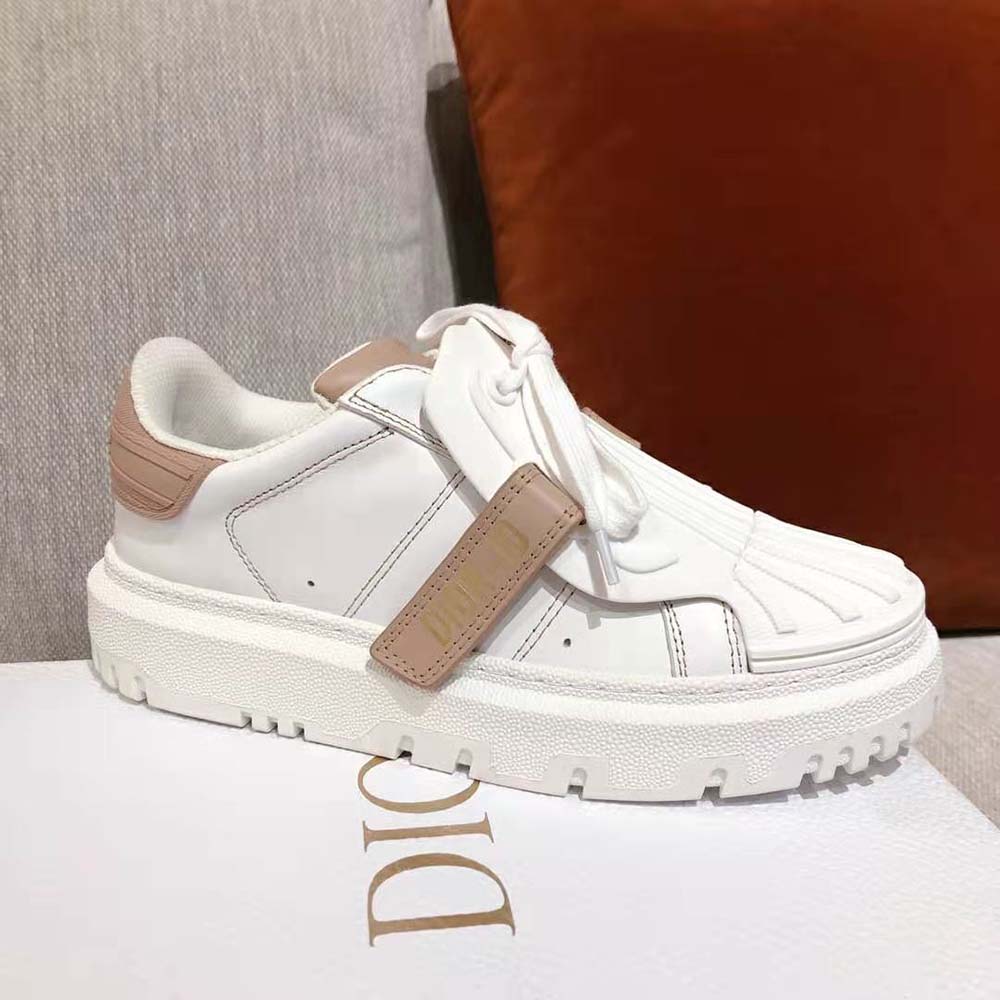 Dior Women Dior-id Sneaker White and Nude Calfskin and Rubber - image 8