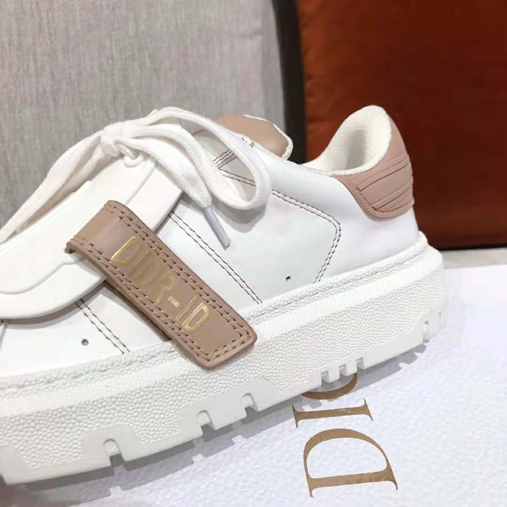 Dior Women Dior-id Sneaker White and Nude Calfskin and Rubber - image 9
