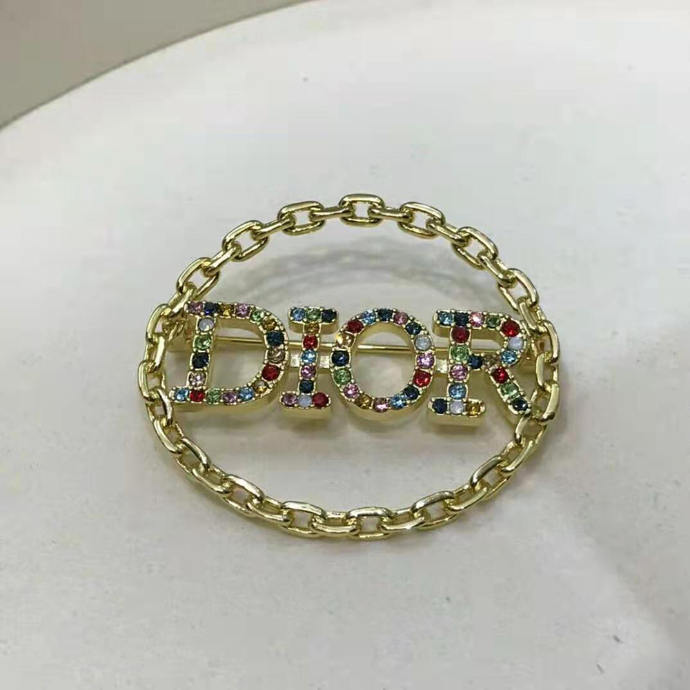 Dior Women Diorevolution Brooch Gold-Finish Metal and Multicolor Crystals - image 7