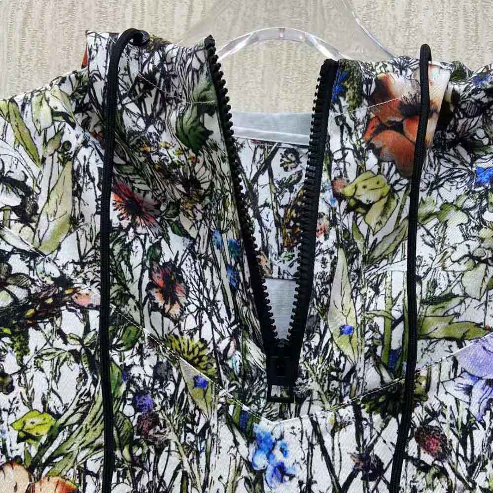 Dior Women Hooded Anorak Multicolor Technical Taffeta Jacquard - image 4